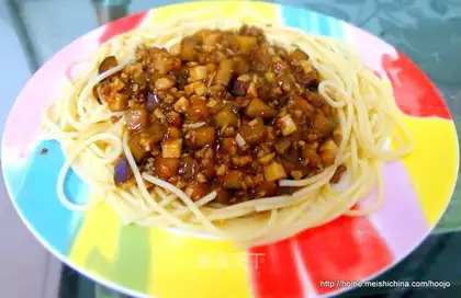 Cheese and pork pasta