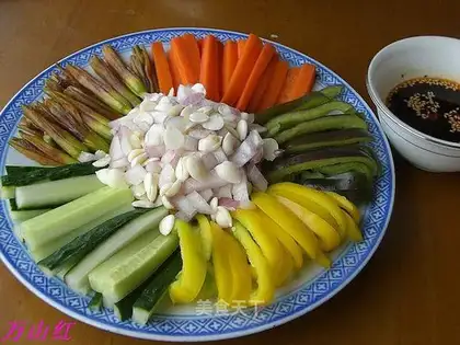 Apricot Vegetable Grid