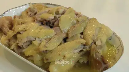 A steamed chicken