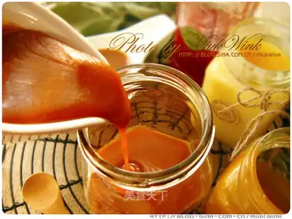 Caramel cream taffy sauce