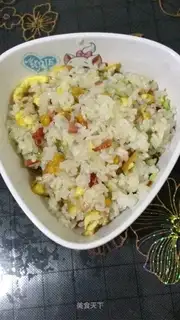 Sweet egg fried rice