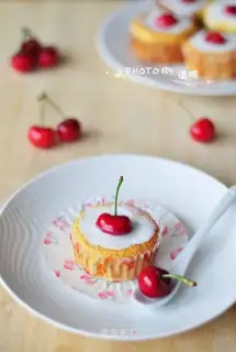 Cherry yogurt cake
