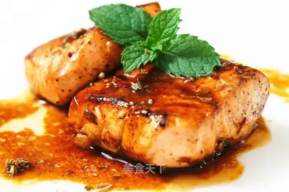 Fried salmon