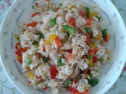 Five eggs of fried rice