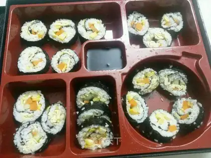 Homemade sushi