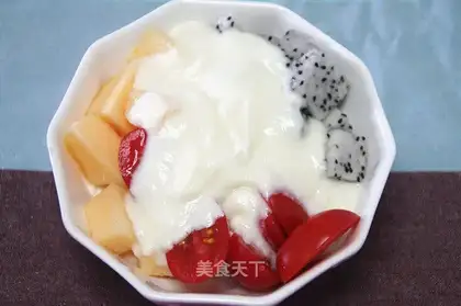 Healthy fruit yogurt