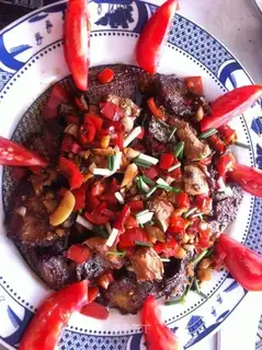 Red-fried fish