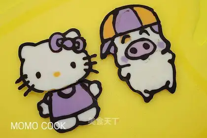 Homemade cartoon chocolate