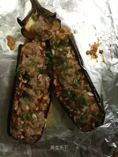 Garlic pasta roast eggplant