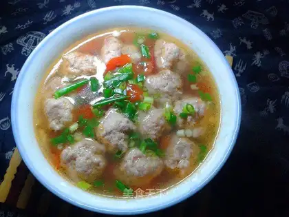 Tomato meatball soup