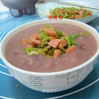 Red bean rice congee