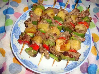 Steak beef potatoes