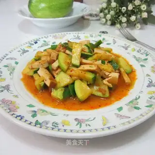 Pumpkin fried tofu