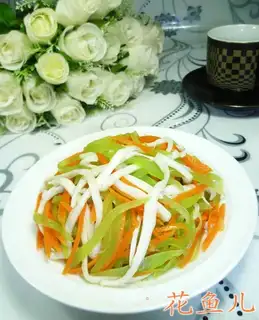 Seafood mushrooms with silk