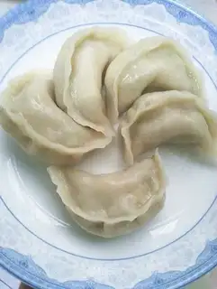 Celery and pork dumplings