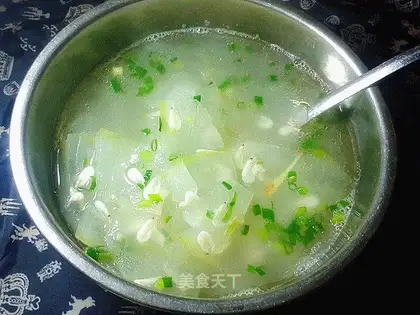 Shrimp melon soup