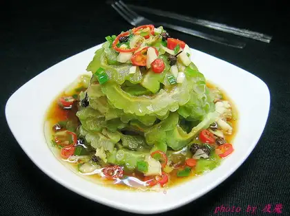 A cold, bitter melon