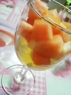 Peach Crystal Jell-O Cup