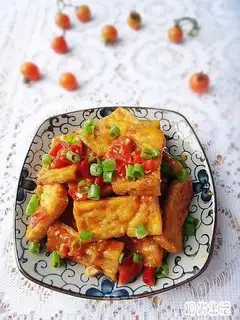 Tofu with tomatoes