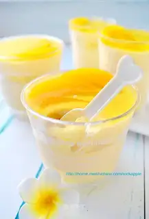 Peach mousse