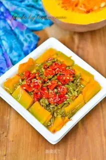 Pumpkin with sour beans