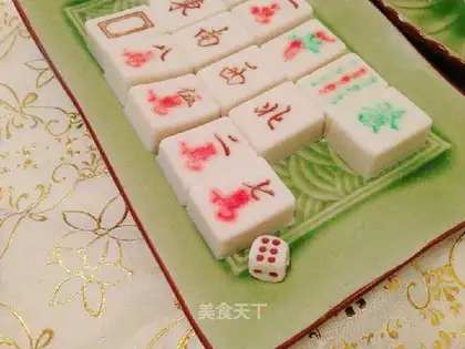 mahjong almond tofu