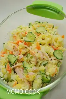 Microwave potato salad