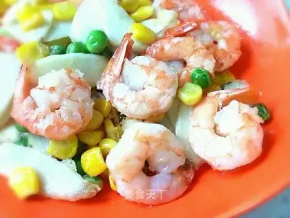 Pork-cracking shrimp balls