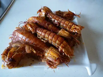 Spicy leather shrimp