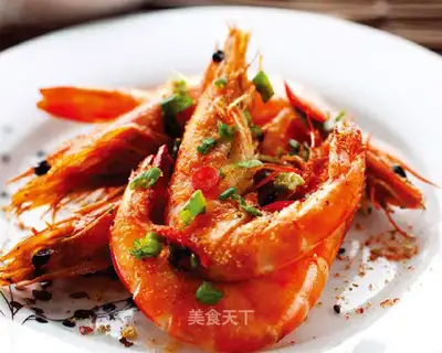 Pretzels, five-fried prawns