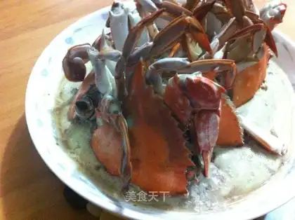 Crab steamed eggs