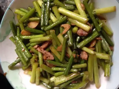 Garlic fried meat