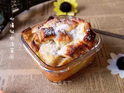 Coconut bread pudding