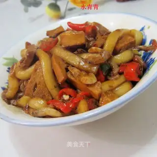 Scrambled rice shrimp and powdered powder