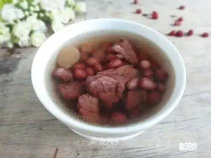 Peanut curd beef