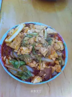 Hot cabbage tofu