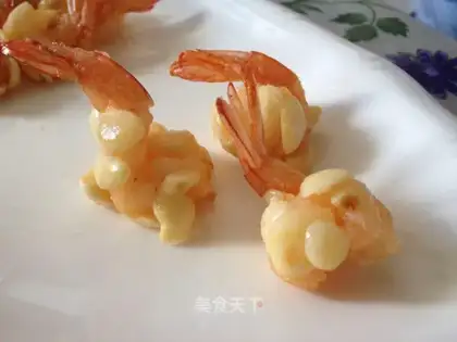Butterfly almond shrimp