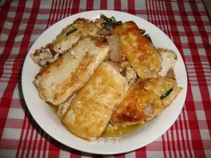 Poppy mushroom tofu