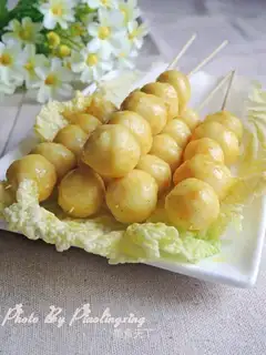 Curry fishballs