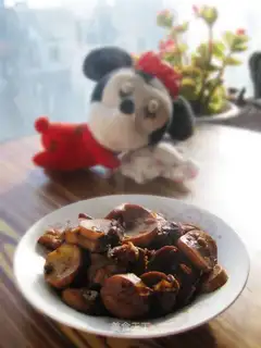 Red apricot mushroom