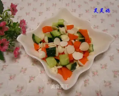 cucumber with almonds