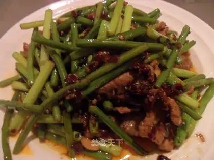 Garlic fried meat
