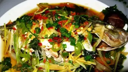 Steamed fish