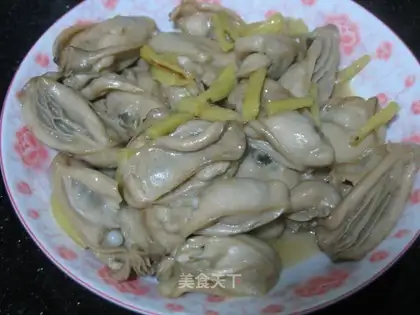 stir-fried oysters with ginger