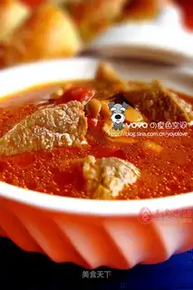 Tomato beef soup