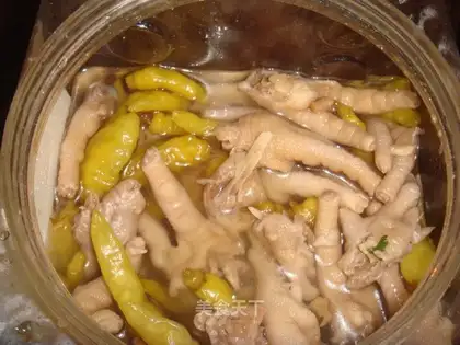 pickled chicken feet