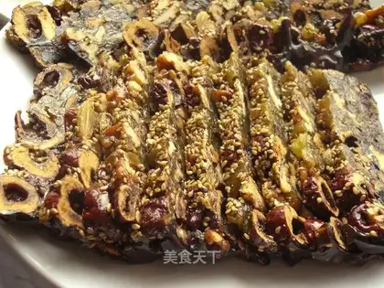 Dried fruit gelatin