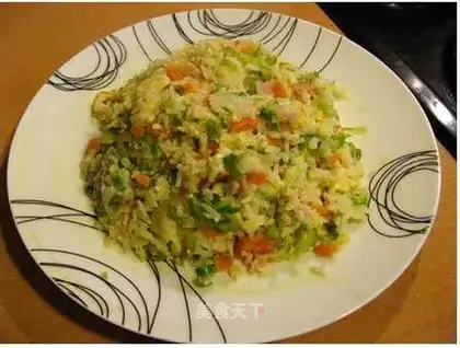 Colorful fried rice