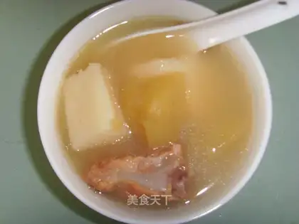 Apple Huaishan Fan Bone Soup