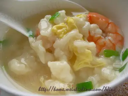 Fresh pimples soup